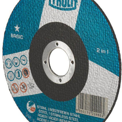 Disco de corte Tyrolit BASIC ( 8000757601 ) D125x1,6mm agujero recto 22,23 mm