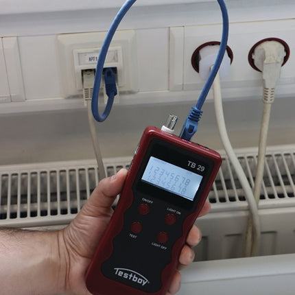 Tester okablowania sieciowego Testboy 29 ( 4000828080 ) Testowanie kabli