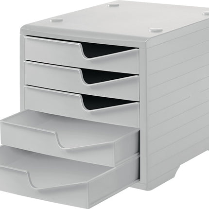 styro storage box ( 9000493475 ) 5 drawers grey/grey