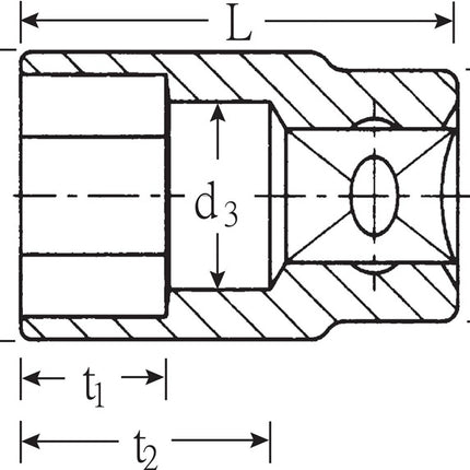 Toma Stahlwille 456 7 ( 8000334535 ) 3/8 ″ hexagonal longitud 24 mm