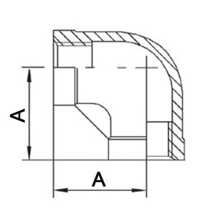 Racor roscado Springer 90° IG ( 4500100043 ) NPS=1 1/2 ″