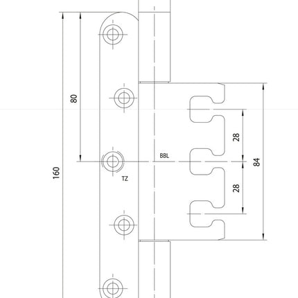 Zawias kontraktowy Simonswerk VARIANT VX 7939 ( 3000700118 ) stal nierdzewna matowa szczotkowana 160 kg drzwi przylgowe