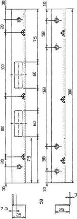 Frontale angolare di sicurezza Schnegel ( 3000259567 ) Lunghezza 300 mm Larghezza 25 mm Spessore 3 mm 006/920