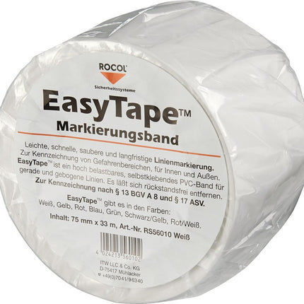Cinta de señalización de suelos Rocol Easy Tape ( 9190491487 ) PVC longitud 33 m anchura 75 mm