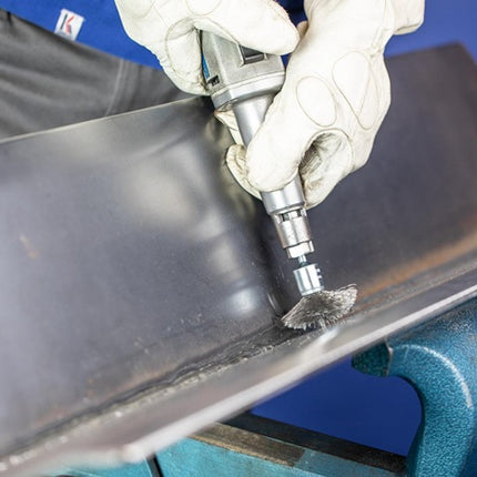 PFERD Brosse pinceau PBU INOX ( 8000432615 ) Ø 15 mm Épaisseur de fil 0,35 mm 18000 min-¹