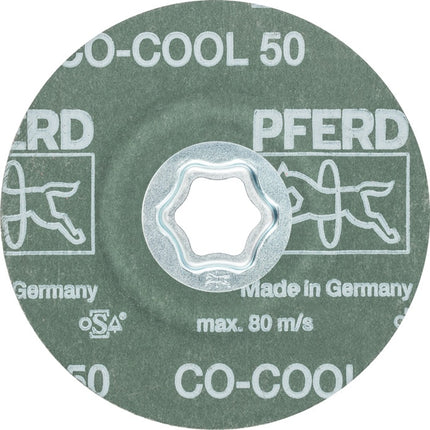 PFERD fibre disc COMBICLICK CO-COOL ( 4000843478 ) Ø 115 mm grain size 50 ceramic grain
