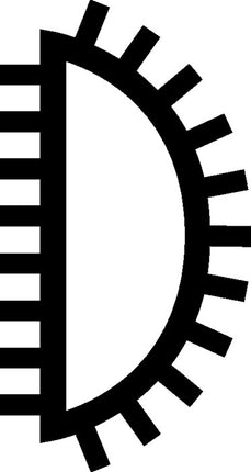 PFERD Raspa per legno DIN 7263 C ( 4000840389 ) Lunghezza 200 mm Sezione 21 x 7,5 mm 2K-Ergo