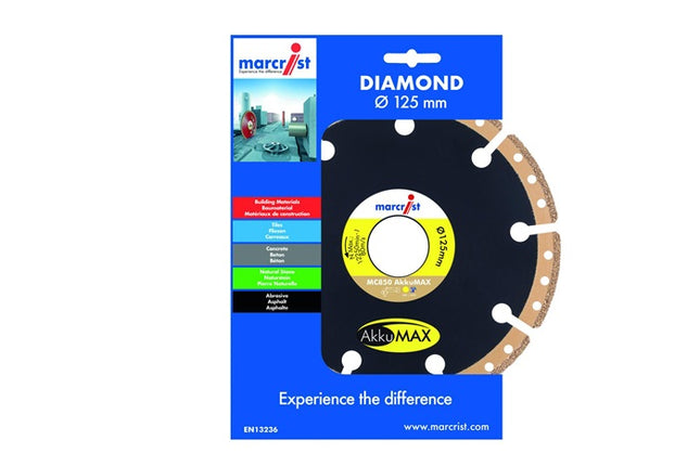 Diamond cutting disc MC850 AkkuMAX ( 4000865528 ) Ø 125 mm bore 22.23 mm angle grinder segment width 37.6 mm