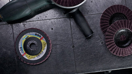 Disco lamellare Klingspor SMT 800 ( 4000844470 ) Ø 115 mm granulometria media 12° curva