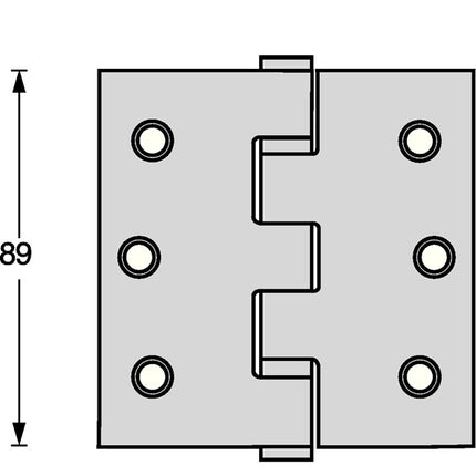 Zawias drzwiowy z łożyskiem kulkowym Intersteel ( 3000255605 ) wspornikowy matowy trzpień wysuwany ze stali nierdzewnej