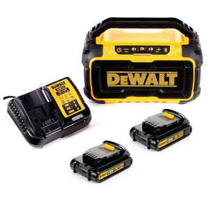 DeWalt DCR 011 Akku Bluetooth Lautsprecher 10,8-18V + 2x Akku 1,5Ah + Ladegerät