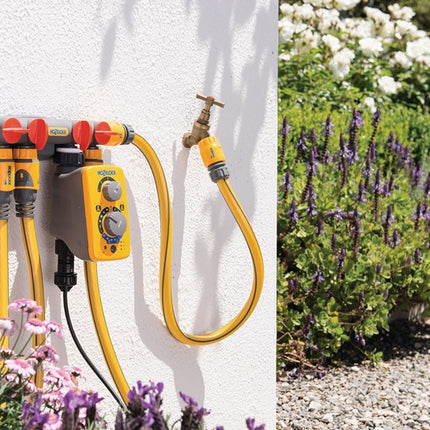 Hozelock 4-way stopcock ( 4000350706 ) PVC