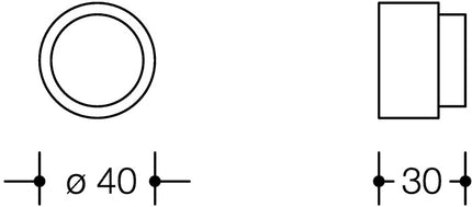 HEWI Paracolpi per porte a muro 611.30 ( 3000205896 ) Plastica 99 bianco puro