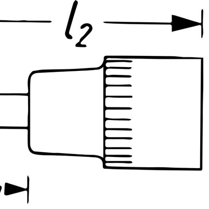 Hazet Steckschlüsseleinsatz 8506 ( 8000466401 ) 1/4 ″ PH Länge 28 mm
