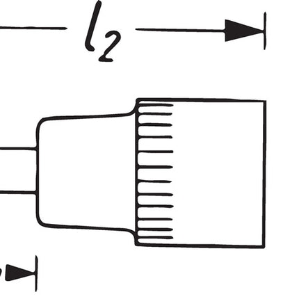 Presa Hazet 8506 ( 8000466402 ) 1/4 ″ PH lunghezza 28 mm