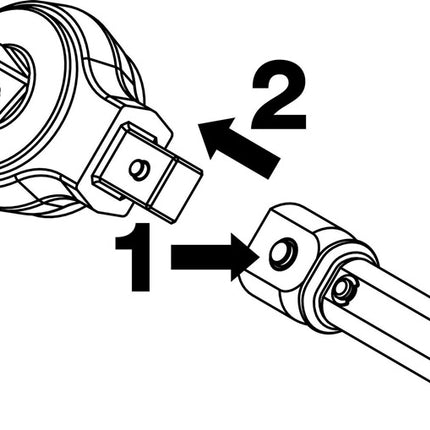 Grzechotka dwustronna z wkładką Hazet 6408 ( 8000463095 ) 9 x 12 mm 1/4 "