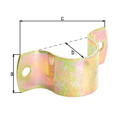 Abrazadera de tubo GAH Alberts ( 8001619573 ) L104xW40xH39.5macero para tubos 42.4 mm 1 2/3"