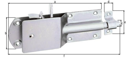 GAH Alberts chiusura stabile di sicurezza ( 8002580765 ) lunghezza 200 mm larghezza 125 mm