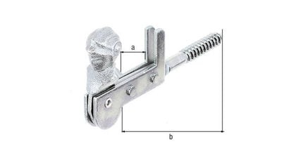 GAH Alberts window shutter retainer ( 8001889052 ) length 115 mm with stop