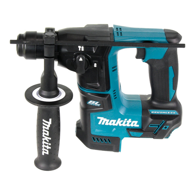 Martillo perforador sin cable Makita DHR 171 A1X3 18 V 1,2 J SDS-Plus sin escobillas + 1x batería recargable 2,0 Ah + juego de accesorios de 65 piezas + maletín - sin cargador