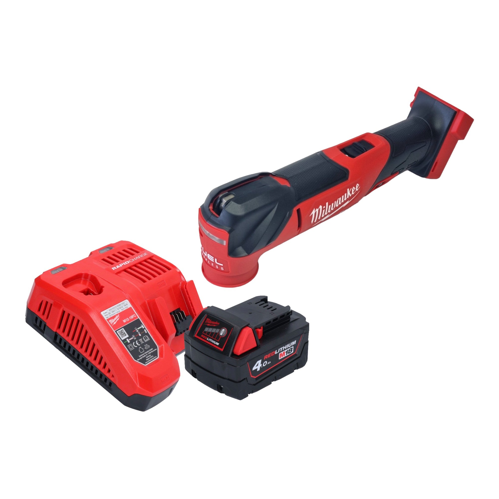 Milwaukee M18 FMT 401 Akku Multitool 18 V Brushless 1x Akku 4 0 Ah Ladegeraet 0 - toolbrothers