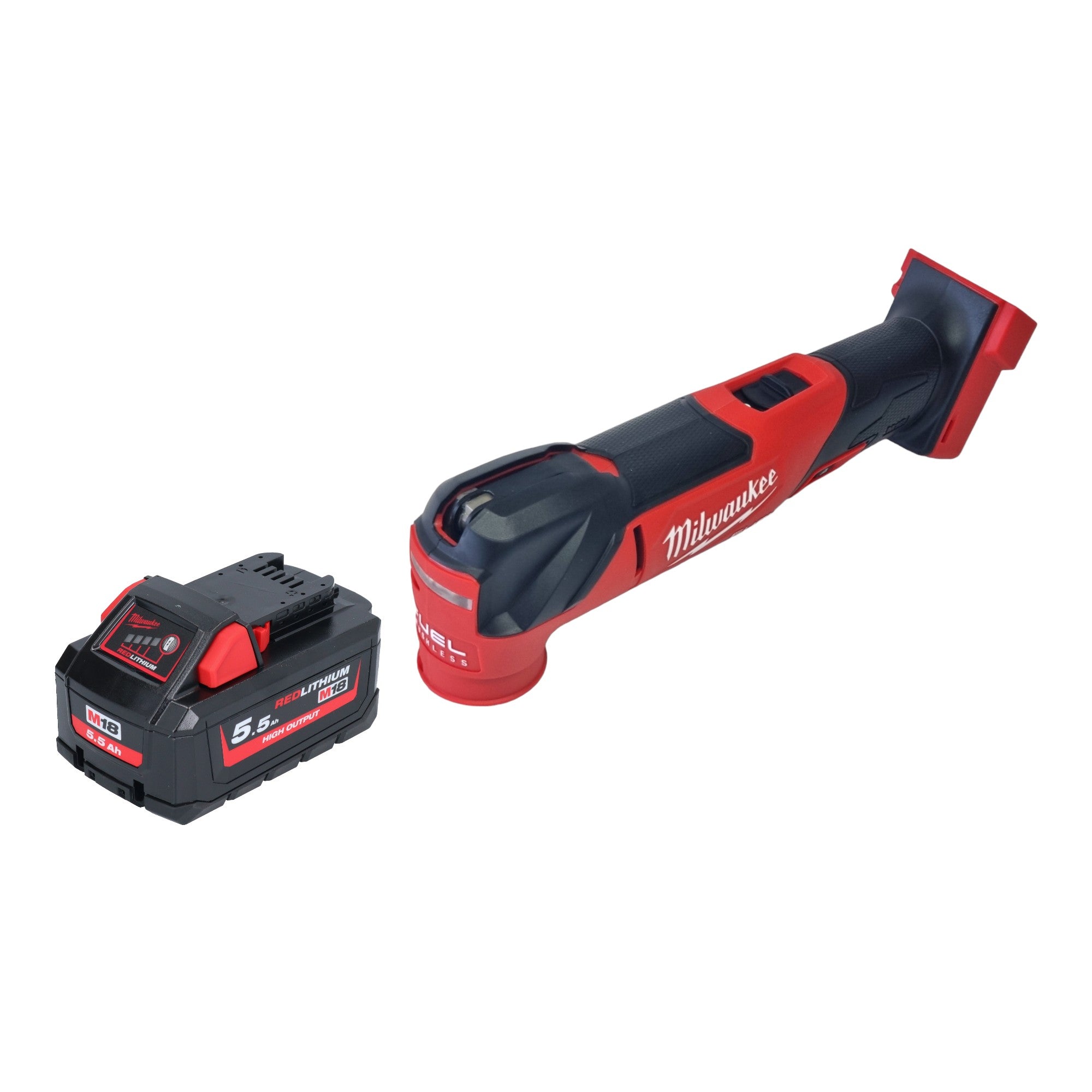 Milwaukee M18 FMT 551 Akku Multitool 18 V Brushless 1x Akku 5 5 Ah ohne Ladegeraet 0 - toolbrothers