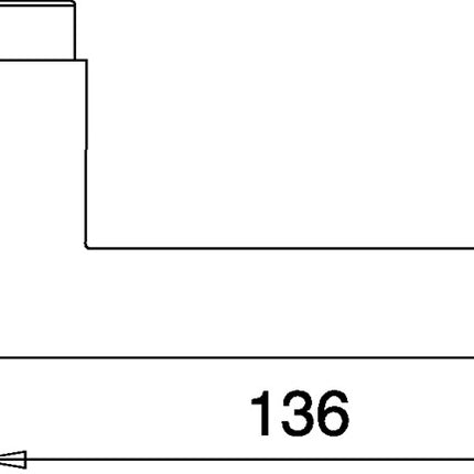 EDI manilla par 168 Z ( 3000261385 ) acero inoxidable F00 cuadrado 8 mm