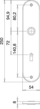 Señal de renovación EDI 206 Z ( 3000261353 ) acero inoxidable F00 distancia 72 mm