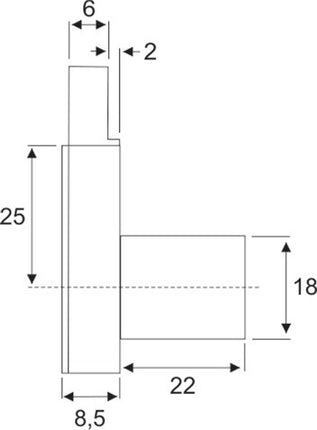 Serratura a vite BMB ( 3000271830 ) arretramento 25 mm chiusura diversa