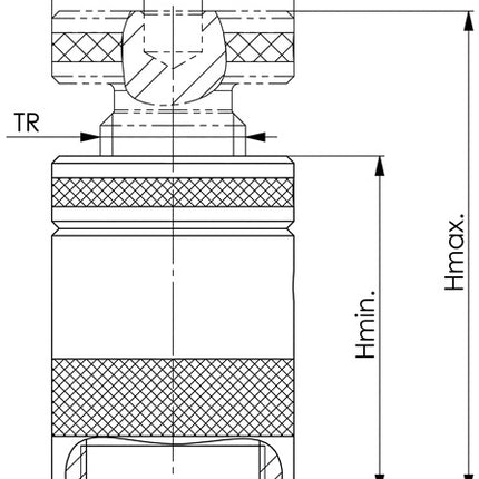 AMF screw-in trestle no. 6400 ( 4000833117 ) size 210 height 140 - 210 mm