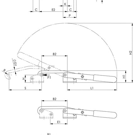 Tendeur de fermeture AMF n° 6847 ( 4000833522 ) taille 5