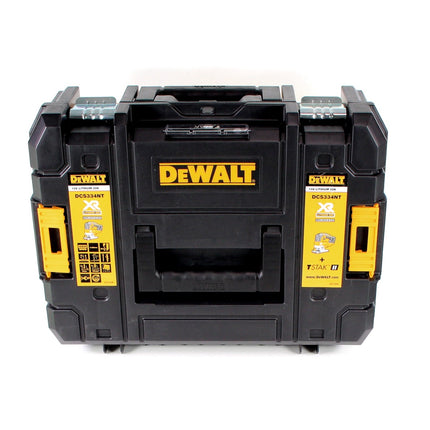 Sierra de calar pendular sin cable DeWalt DCS 334 NT 18V sin escobillas + 1x batería recargable 4.0Ah + TSTAK - sin cargador