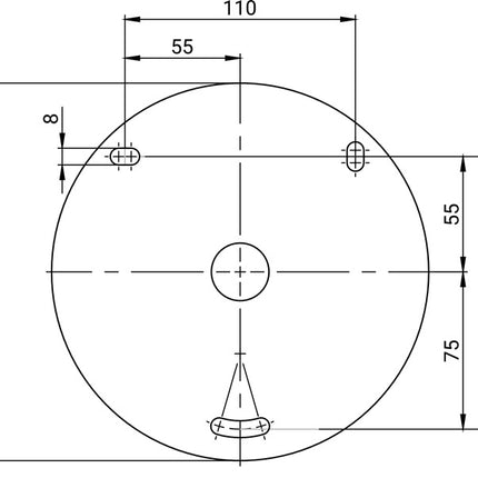 ALBA Wandschlauchhalter TURBO ( 4000351454 ) Breite 427 mm ohne Schlauch/Armaturen