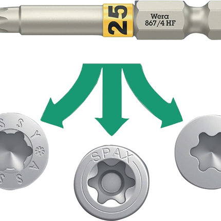 Wera Bit 867 TORX(R) HF ( 8002899426 ) 1/4 ″ TX 40 Długość 50 mm