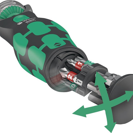 Zestaw kluczy nasadowych Wera 8009 Zyklop Pocket Set 3 ( 8002931221 ) 27-częściowy 3/8 ″ + 1/4 ″