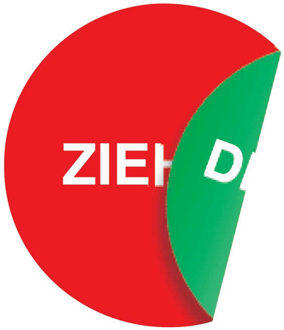 Door sticker ( 3000277038 ) Ø 100 mmLxW Self-adhesive film