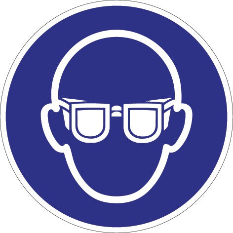 Señal obligatoria ASR A1.3/DIN EN ISO 7010 ( 9000477501 ) Utilizar protección ocular