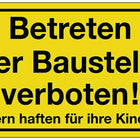 Sign ( 3000277177 ) No entry to the construction site Plastic