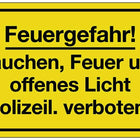 Warning sign ( 3000277141 ) Fire hazard plastic