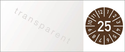 One-year cable inspection sticker ( 9000477112 ) W25xL60 mm foil