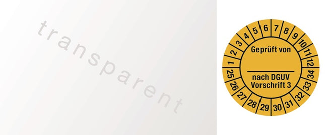 Multi-year inspection sticker ( 9000477119 ) W25xL60 mm foil