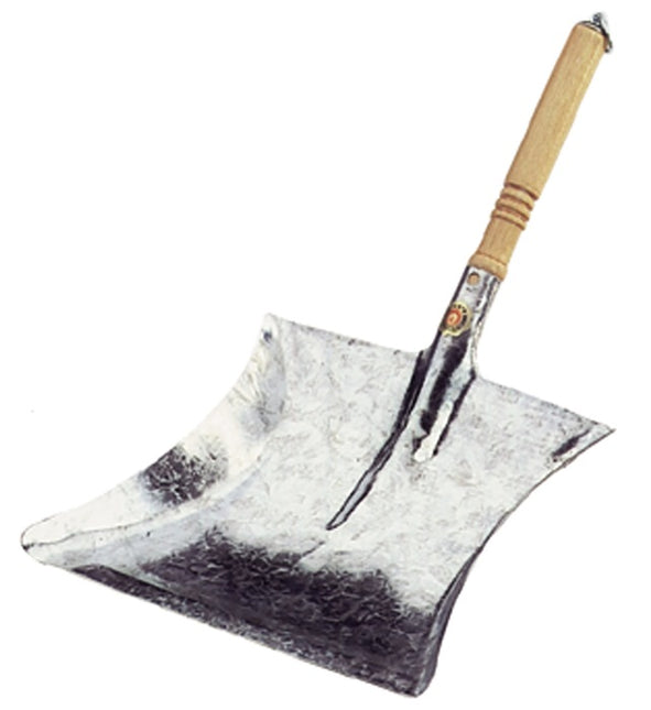 Dustpan ( 9000470260 ) with wooden handle, galvanised metal