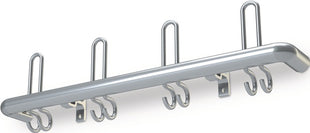 Wall coat rack ( 3000284063 ) Aluminium F2 Hook spacing 200 mm