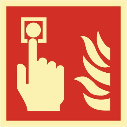 Fire protection sign ASR A1.3/DIN EN ISO 7010/DIN 67510 ( 9000477577 ) L148xW148 mm Foil