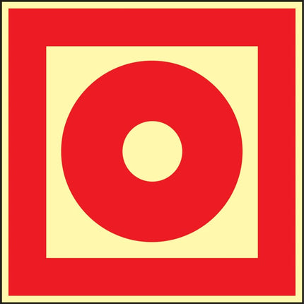 Símbolo de protección contra incendios BGV A8 (3000277577) L148xW148 mm lámina