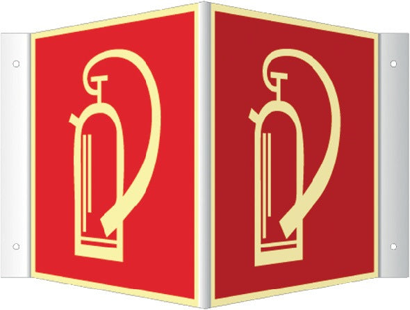 Angled sign ( 3000277614 ) L148xW148 mm blank white plastic