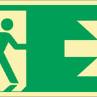 Escape sign DIN EN ISO 7010 ( 9000477436 ) L297xW148 mm Foil