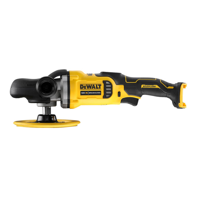 DeWalt DCM 849 E2 cordless random orbital polisher 18 V 180 mm brushless + 2x Powerstack battery 1.7 Ah + charger