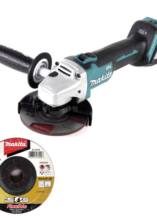 Makita DGA 511 Z Akku Winkelschleifer 18 V 125mm Brushless Solo + 6x Scheibe - ohne Akku, ohne Ladegerät - Toolbrothers