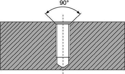 Broca escalonada multichaflán RUKO tipo N (4000601881) M5 Agujero central de 90°
